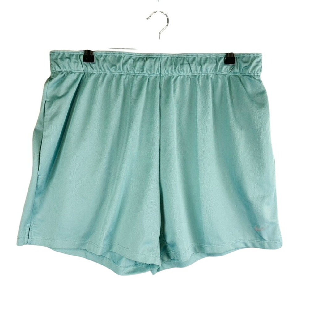 New Nike Womans XL Dri-Fit Shorts Loose Fit Green Pull On NWT